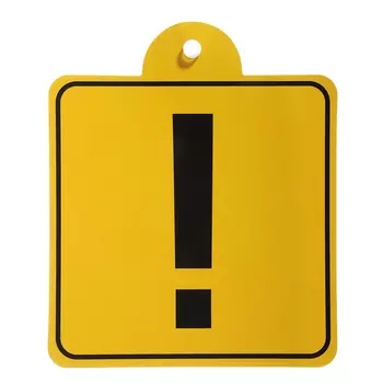 NEW GALAXY Знак "Начинающий водитель" на присоске, 15x13см