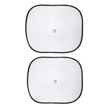 NG Комплект шторок 2шт. на боковое заднее стекло на присоске в центре 44х36см, черные