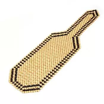 NG Массажер 131x39см, деревянные шарики, светлое дерево, 012B