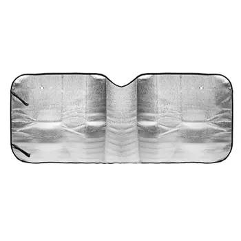 NG Шторка солнцезащитная на лобовое стекло, 130x60см, графитовая, 10033L