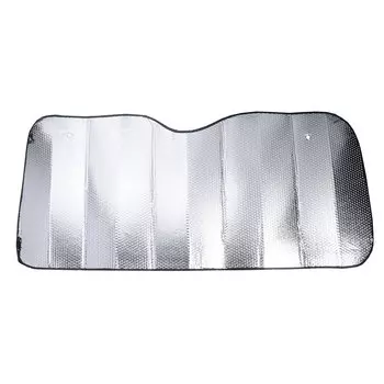 NG Шторка солнцезащитная на лобовое стекло, 145x70см, серебристая, 110035S