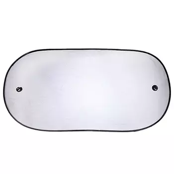 NG Шторка солнцезащитная на заднее стекло на присоске 100x50см, черная, 110078