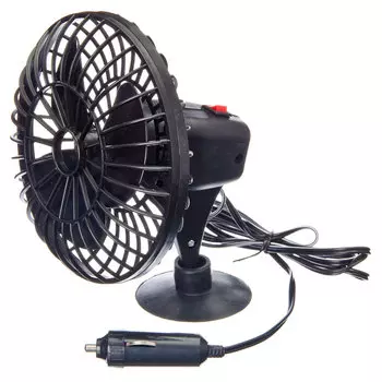 NG Вентилятор салона 12,5см на присоске пластик 12В