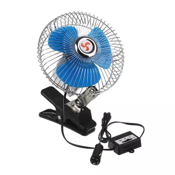 NG Вентилятор салона 17,5см; 2-х скоростной, на прищепке металл 12В/24В