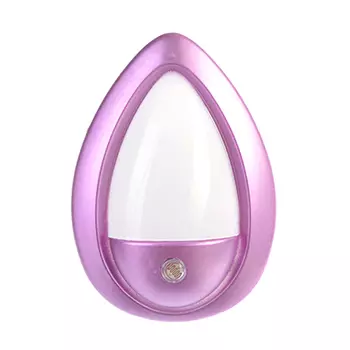 Ночник светодиодный Капля с датчиком освещения, пластик, 220 В