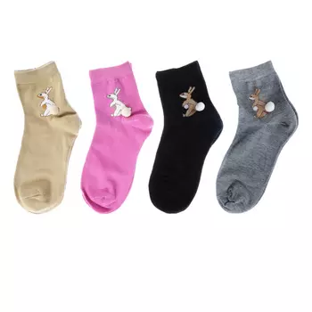 Носки женские, р-р 23-25, хлопок 80%, акрил 20%, 4 цвета, #2