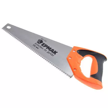 Ножовка по дереву Ермак 350мм, закаленный зуб