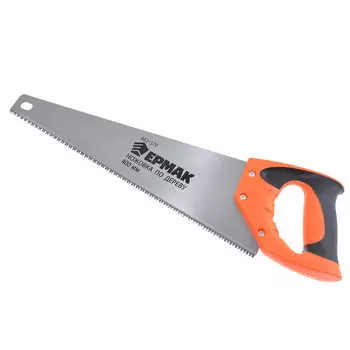 Ножовка по дереву Ермак 400мм, закаленный зуб