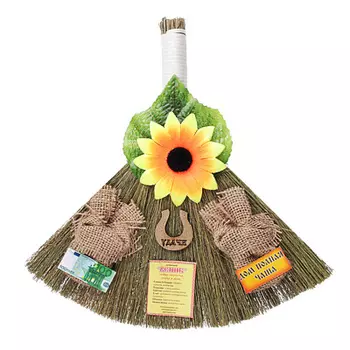 Оберег "Метла большая без лица", 22х30 см, 0564