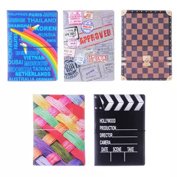 Обложка для паспорта c отделением для карт, ПВХ, 10,1x14см, 5 дизайнов, DC2014-11