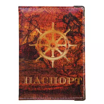 Обложка для паспорта, ПУ, 13,7х9,6см, Дизайн К