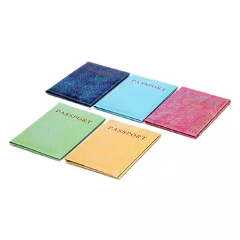 Обложка для паспорта, ПВХ, 10х14см, 5 цветов, #DC2016-08