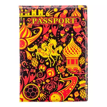 Обложка для паспорта с отд.для карт, ПВХ, 13,7х9,6см, DC2017-4