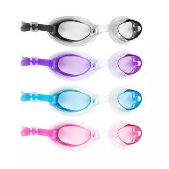 Очки для плавания, незапотевающие, затычки для ушей в ПВХ-чехле, ПВХ, силикон, 4-5 цветов, SILAPRO