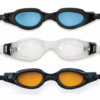 Очки для плавания, возраст от 14 лет, 3 цвета, INTEX "Мастер про", 55692