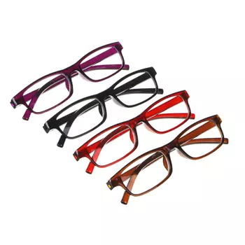 Очки имиджевые, пластик, 13,3х3,2см, 3-4 цвета, J18865A2