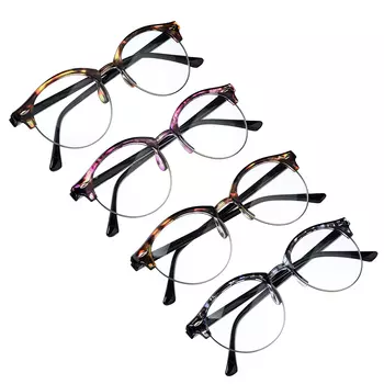 Очки имиджевые, пластик, 14х5см, 4 цвета, ОИ19-02