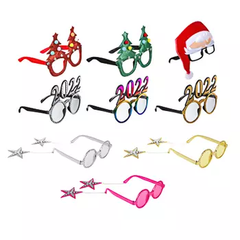 Очки карнавальные СНОУ БУМ 13,5х5 см, пластик, 4 цвета