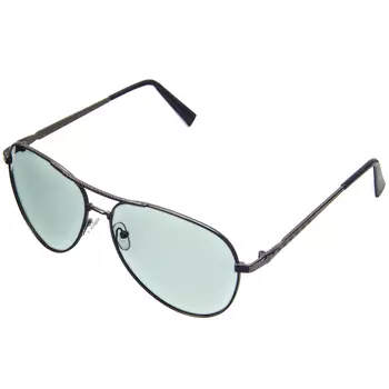 Очки поляризационные, солнцезащитные + салфетка, оправа металл, линзы черные, NEW GALAXY Кобра