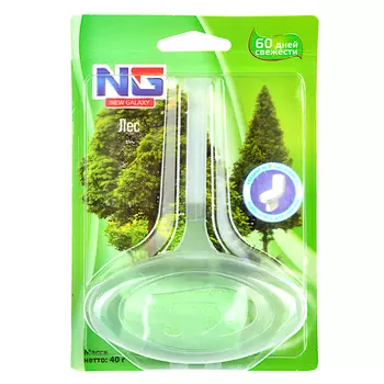 Освежитель для унитаза подвесной, аромат лес, блистер, NEW GALAXY