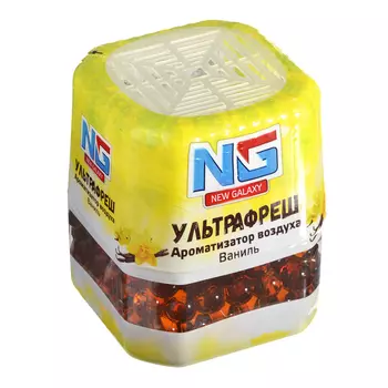 Освежитель воздуха гелевый, аромат ваниль, "Ультрaфреш" NEW GALAXY