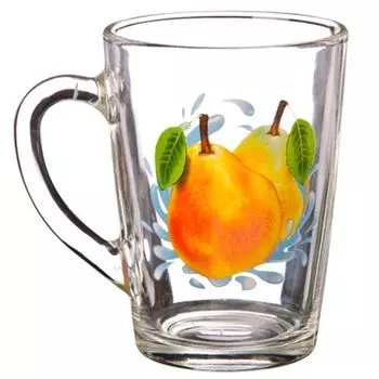 ОСЗ Кружка стеклянная, 300мл, "Груша", 07с1334-40