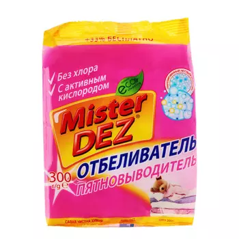 Отбеливатель-пятновыводитель Mister Dez с активным кислородом, 300 г