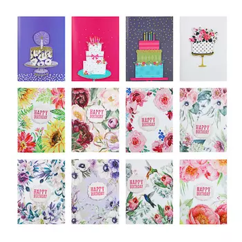 Открытка в конверте музыкальная с подсветкой, 20х14,5 см, 12 дизайнов, бумага