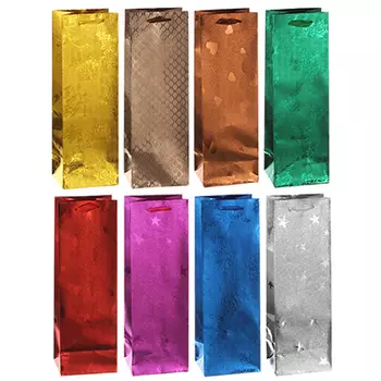 Пакет подарочный бумажный, 36х12х10 см, 8 цветов