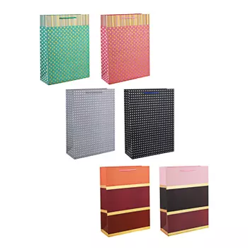 Пакет подарочный, высококачеств.бумага, 31х42х12, 6 дизайнов, арт О-07