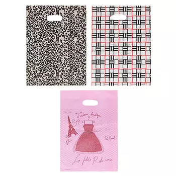 Пакет ПВХ с рисунком, 25х35 см, 3 дизайна