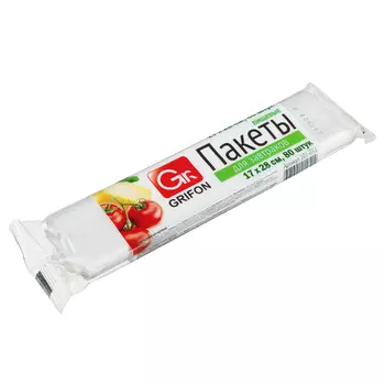 Пакеты для завтраков Bio 80 шт, 17х28 см, в рулоне, GRIFON