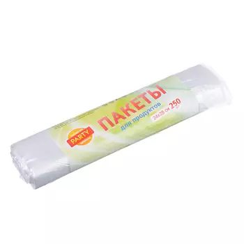 Пакеты полиэтиленовые для хранения продуктов 250 шт, 24х28 см (2л), 6 мкм