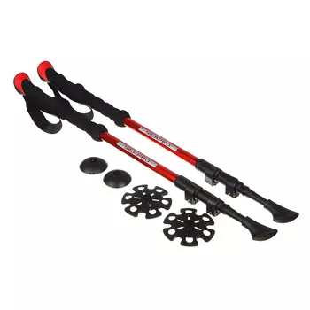 Палки для скандинавской ходьбы, 2 шт., телескопические, алюмюминевый сплав, 65(135)см