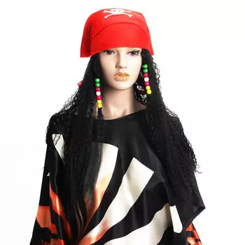 Парик маскарадный, пластик, 70 гр, 49 см, СНОУ БУМ