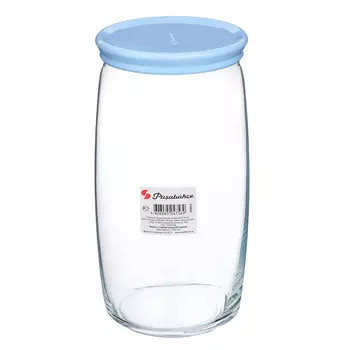 PASABAHCE Банка стеклянная 1500мл Cesni с пласт.крышкой, 43023SLB