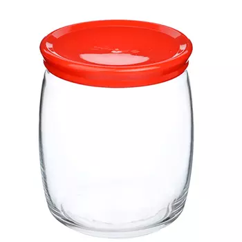 PASABAHCE Банка стеклянная 920мл Cesni с пласт.крышкой, в инд. упаковке, 43004B