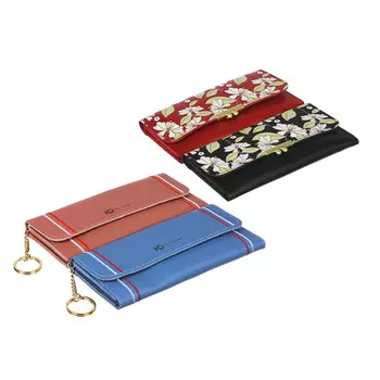 PAVO Кошелек женский, ПУ, 19х9см, 2 дизайна, 4 цвета, КЖ19-3