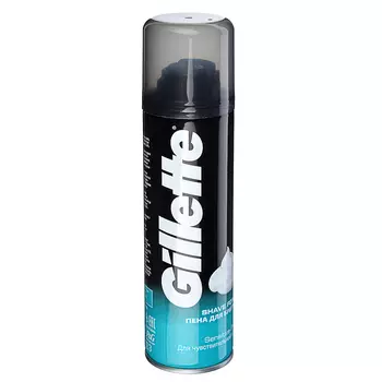 Пена для бритья GILLETTE Menthol/Regular/Limon Lime, ж/б 200мл