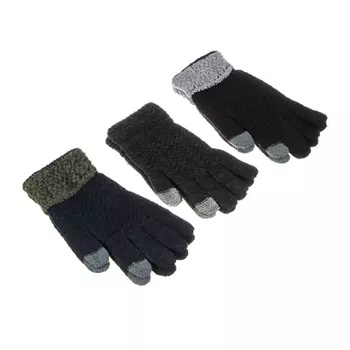 Перчатки мужские контактные, р-р 22, 100% полиэстер, 3 цвета, ПВ2020-17