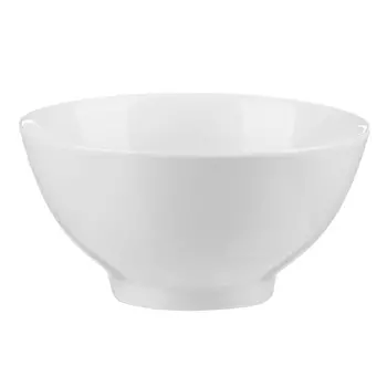 Пиала без рисунка белая 370 мл, фарфор