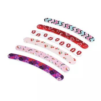 Пилка для ногтей полировочная 2-х сторонняя ЮниLook, 240/320 грит, 17,8 см, 6 цветов