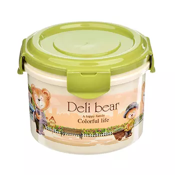 Пластиковый контейнер с крышкой 800 мл, "Медвежата"