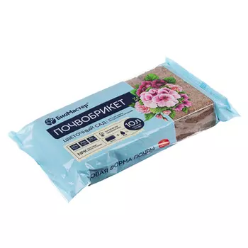 Почвобрикет Цветочный сад, 10л БиоМастер