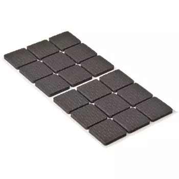 Подкладки под мебель 18шт., полимер, 25х25мм, черные