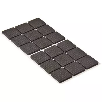 Подкладки под мебель 18шт., полимер, 25х25мм, черные