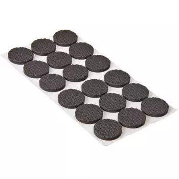 Подкладки под мебель 18шт., полимер, d25мм, черные
