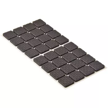 Подкладки под мебель 32шт., полимер, 18х18мм, черные
