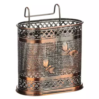 Подставка для столовых приборов навесная, металл, 16х16,5х9 см