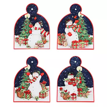 Подставка под горячее, 18х23см, керамика, "Новый год 2021" 4 дизайна